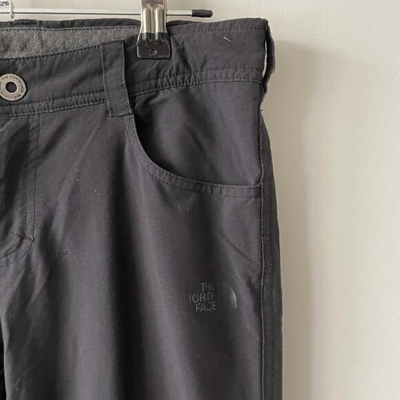 The North Face Mid Rise Waist Nylon Blend Casual Straight Leg Pants Black 4 - Picture 5 of 9